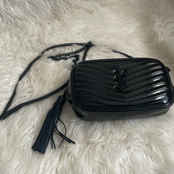 YSL Mini Lou Patent Leather Crossbody Bag - Picture 10 of 17